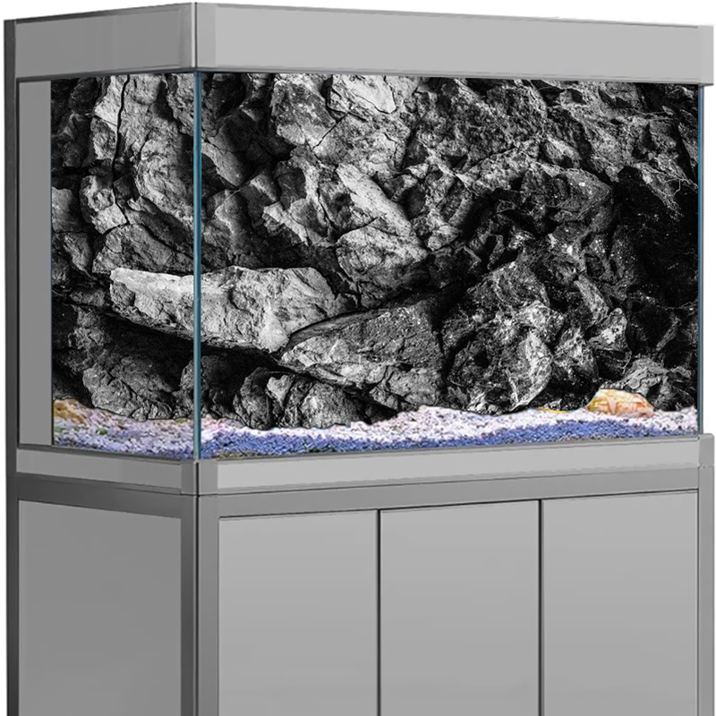Aquarium Planted Seeds - Affiche de fond d'aquarium en pierre