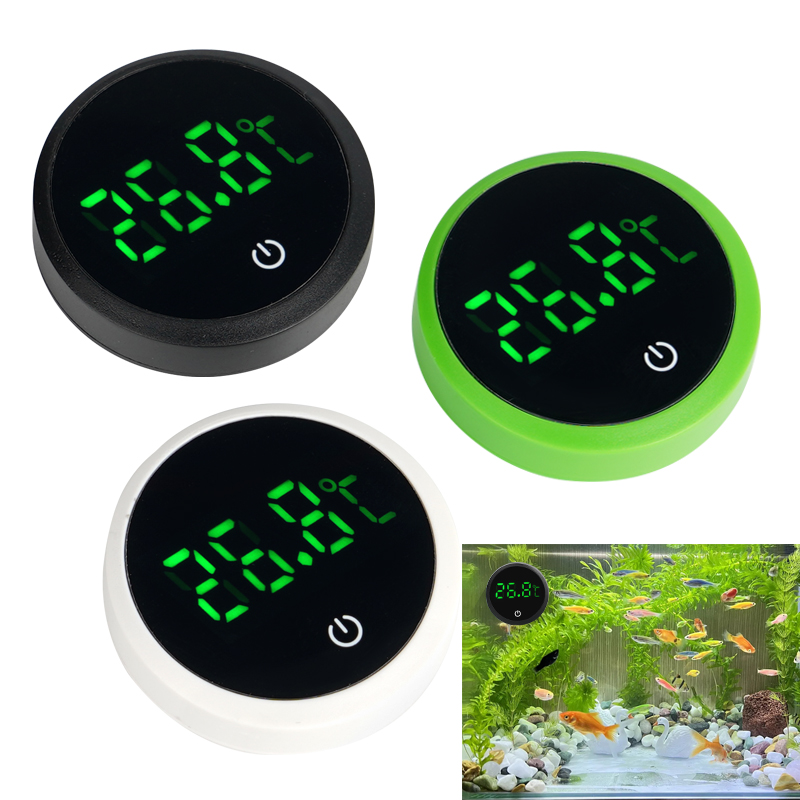 Aquarium Planted Seeds - Thermomètre d'aquarium numérique LED, affichage électronique,
