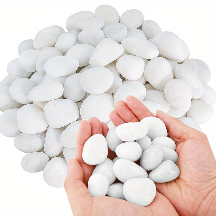 Aquarium Planted Aquarium - Cerfsets naturels blancs hautement polis, 200/400g,